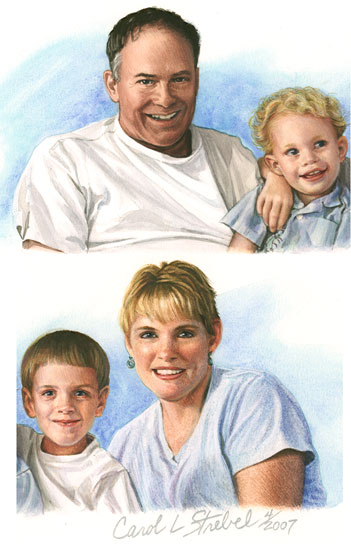 Portrait of family, In-A-Line mini-portrait