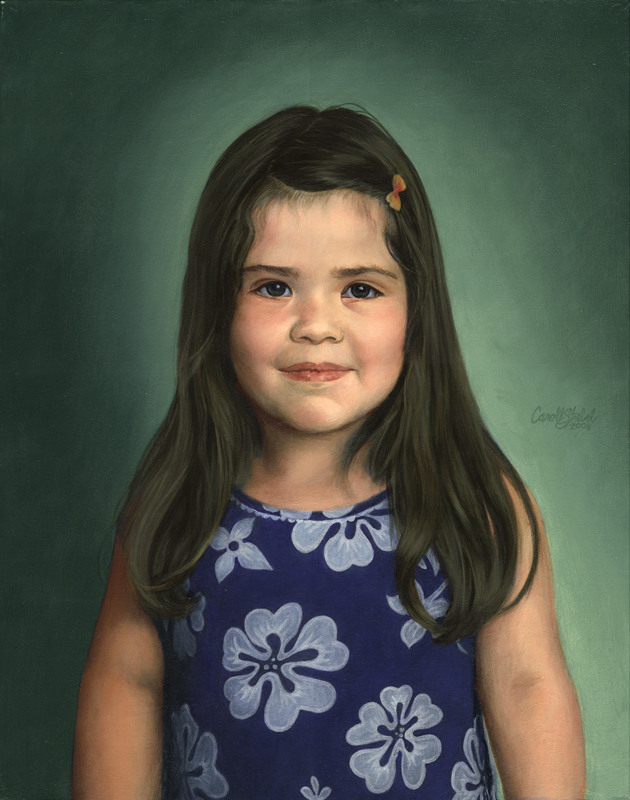 Oil Portrait of Little Bonnie